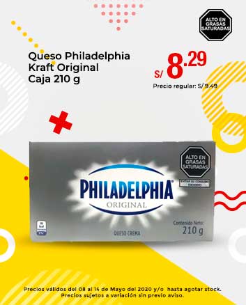 Queso Philadelphia Kraft Original Caja 210 g