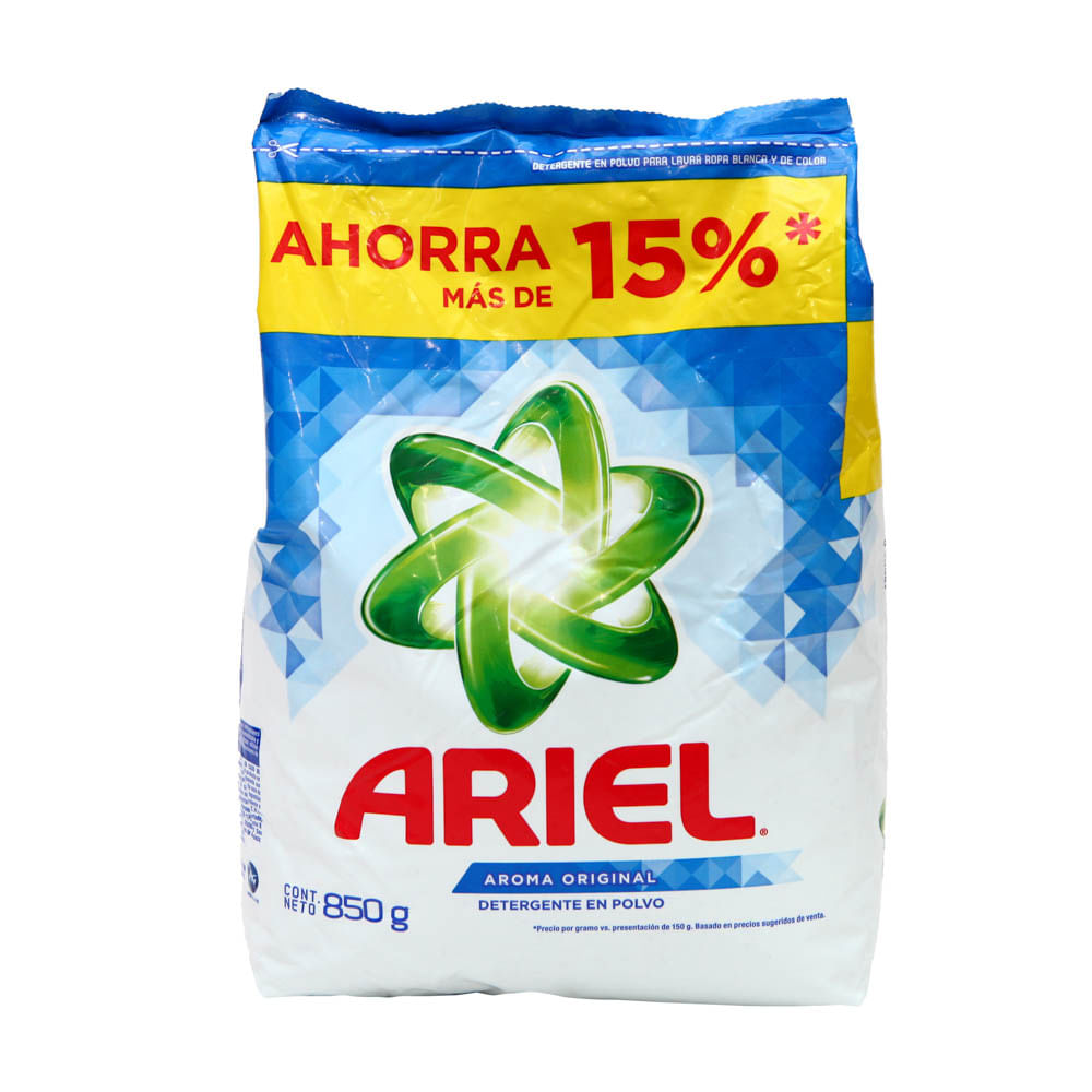 Detergente en Polvo Ariel Regular Bolsa 900 g | Wong Perú ...