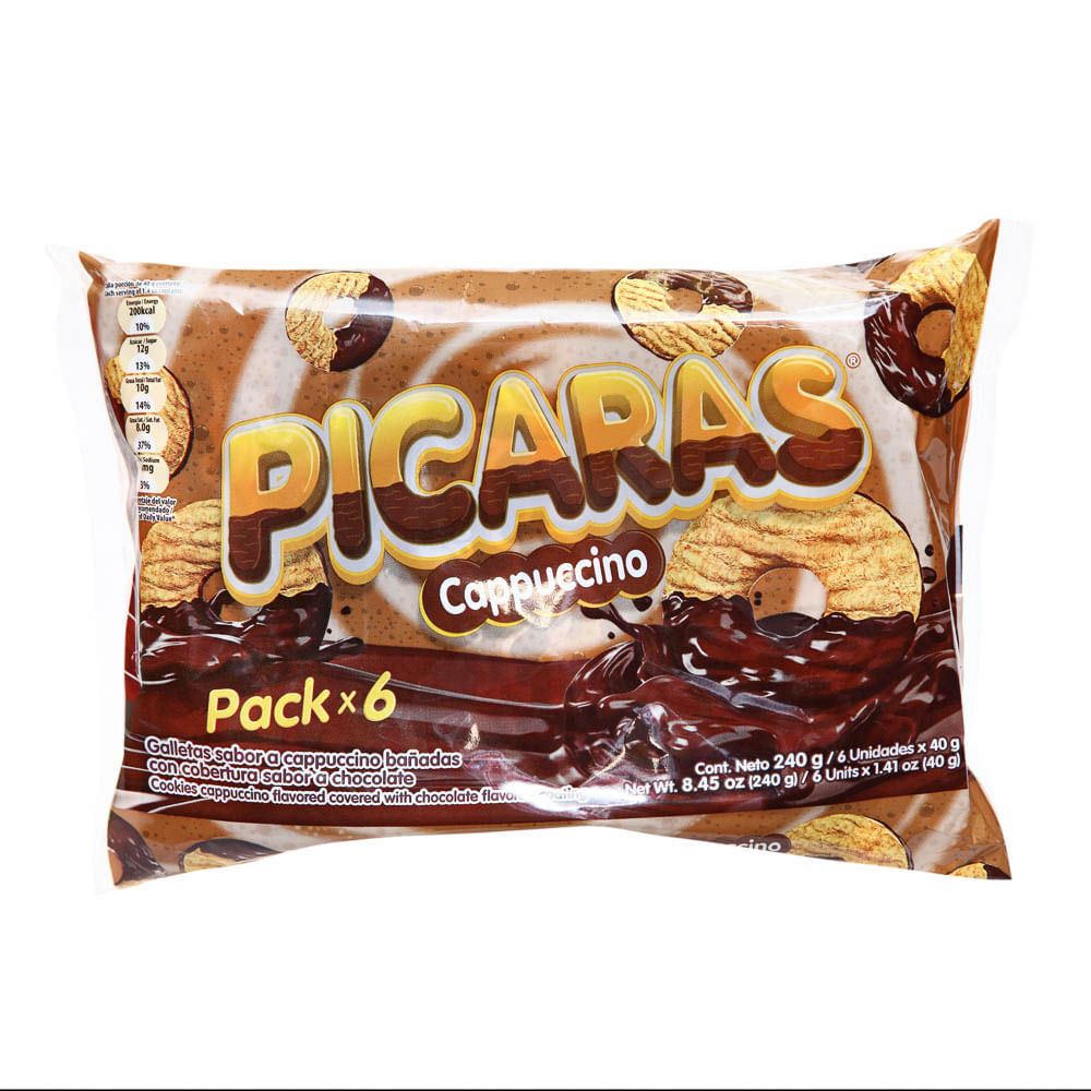 Galletas Pícaras Winter's Capuchino Pack 6 Unid x 40 g