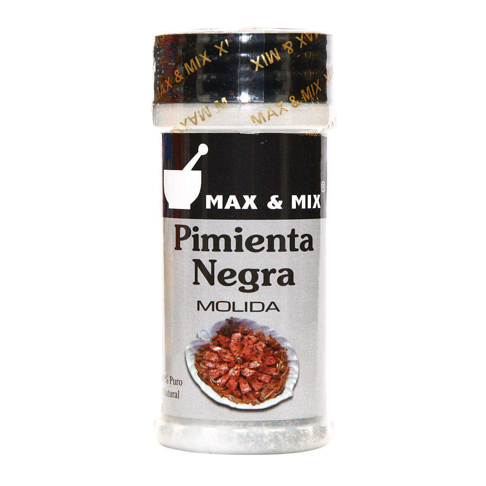 Pimienta Negra Molida Max & Mix Frasco 43 g