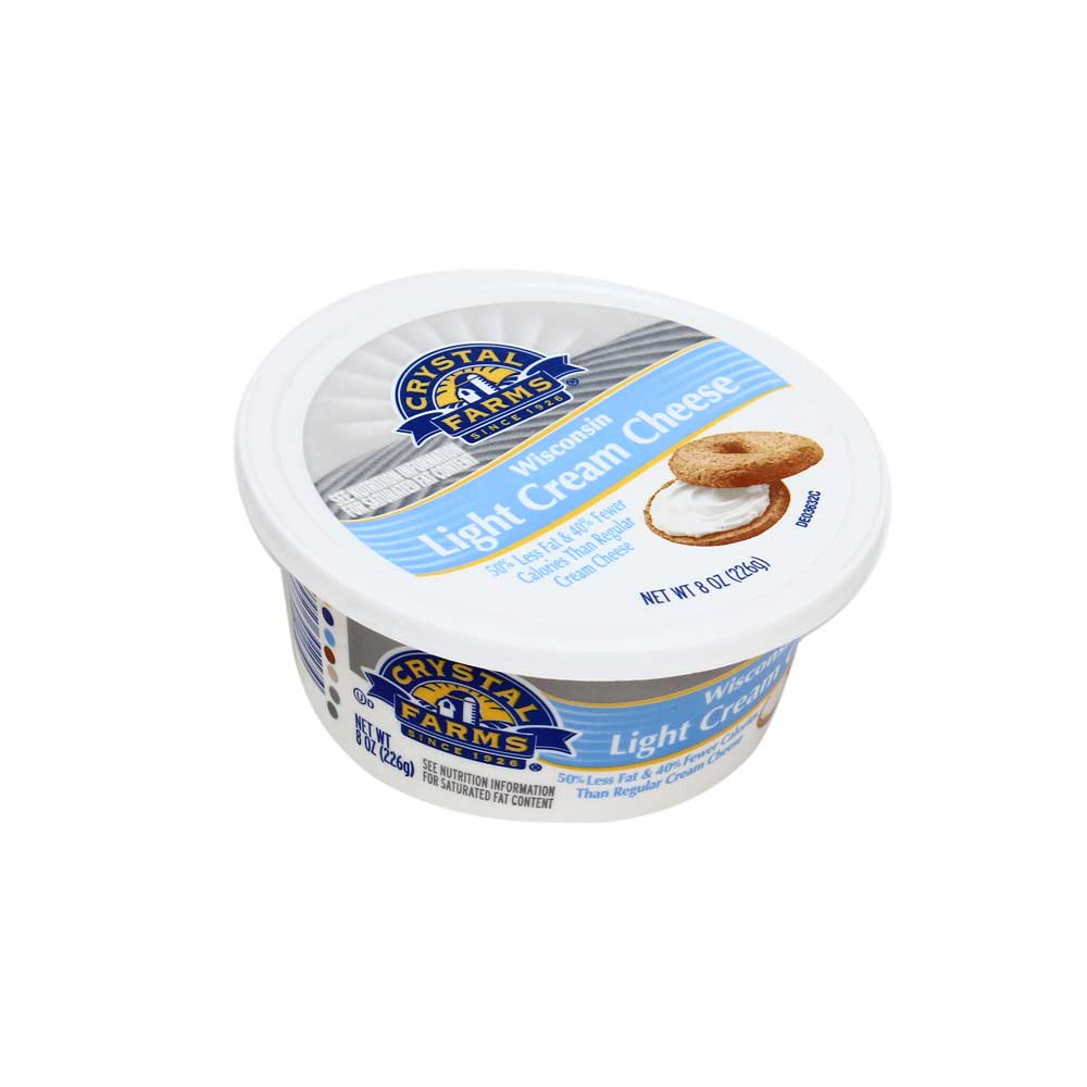 Queso Crema Original Light Crystal Farms Pote 227 gr