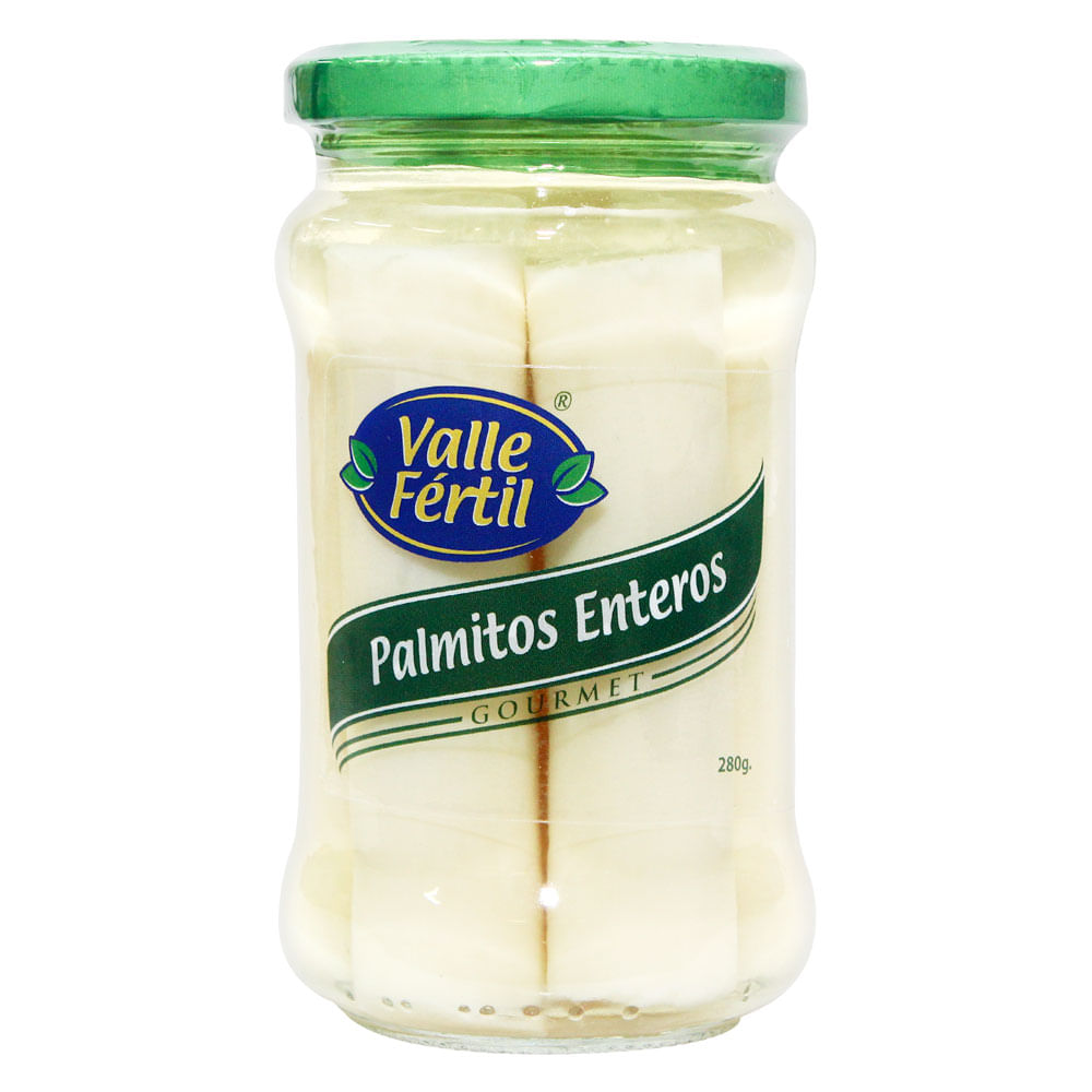 Corazón de Palmito Entero Valle Fertil Frasco 280 g