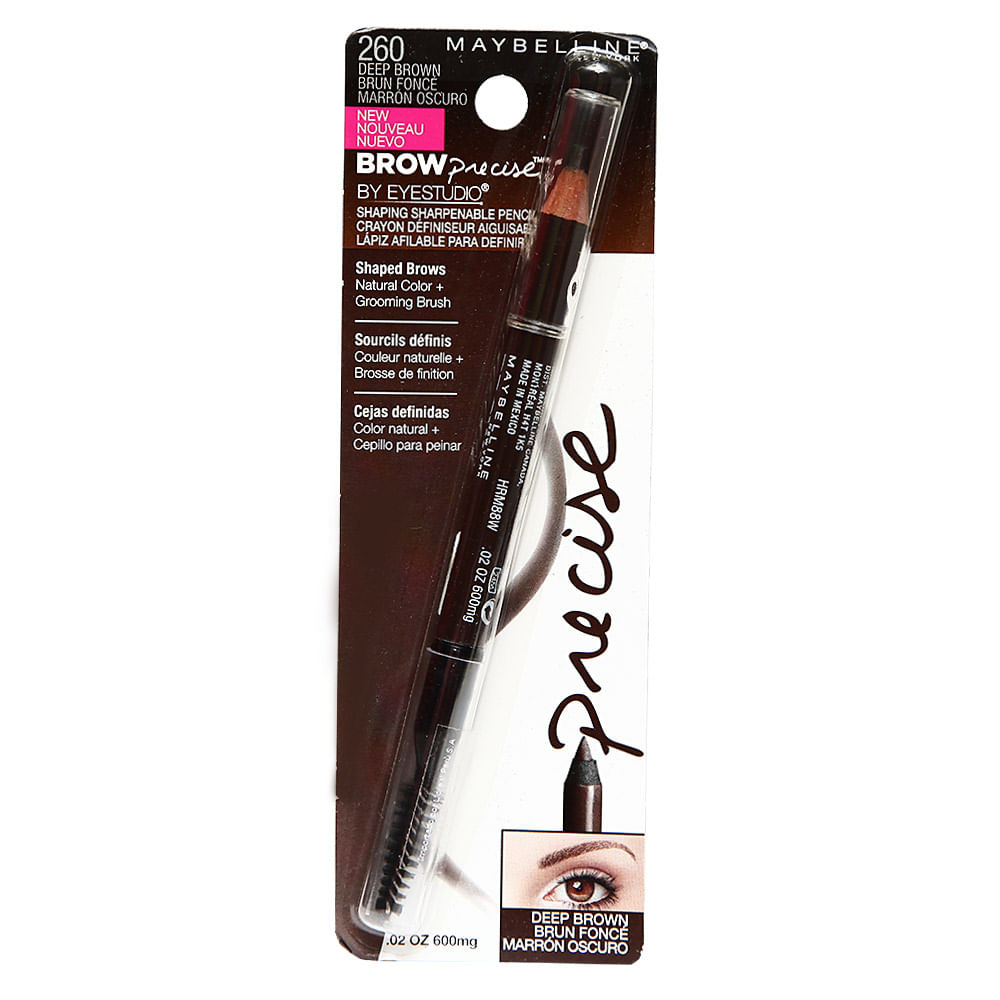 Delineador de Cejas Ultrapreciso Brow Precise Maybelline Tono Deep Brown