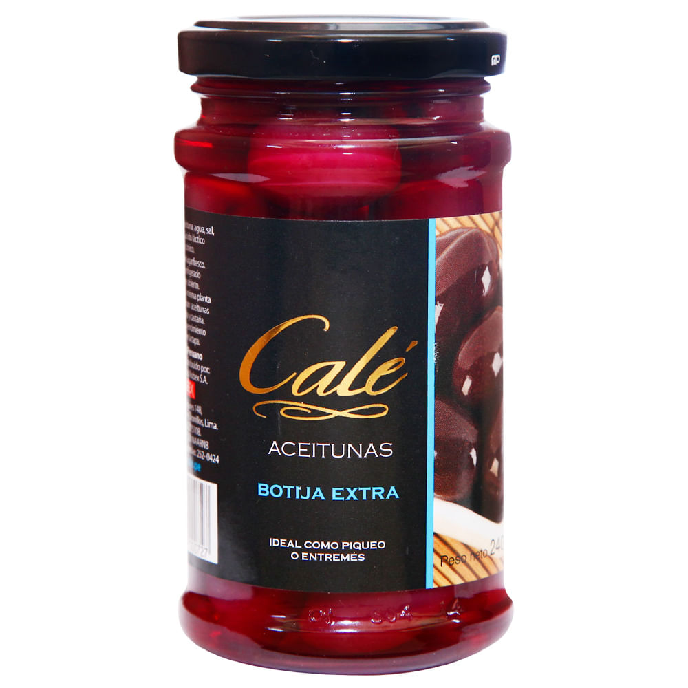 Aceituna Negra Extra Calé 240g