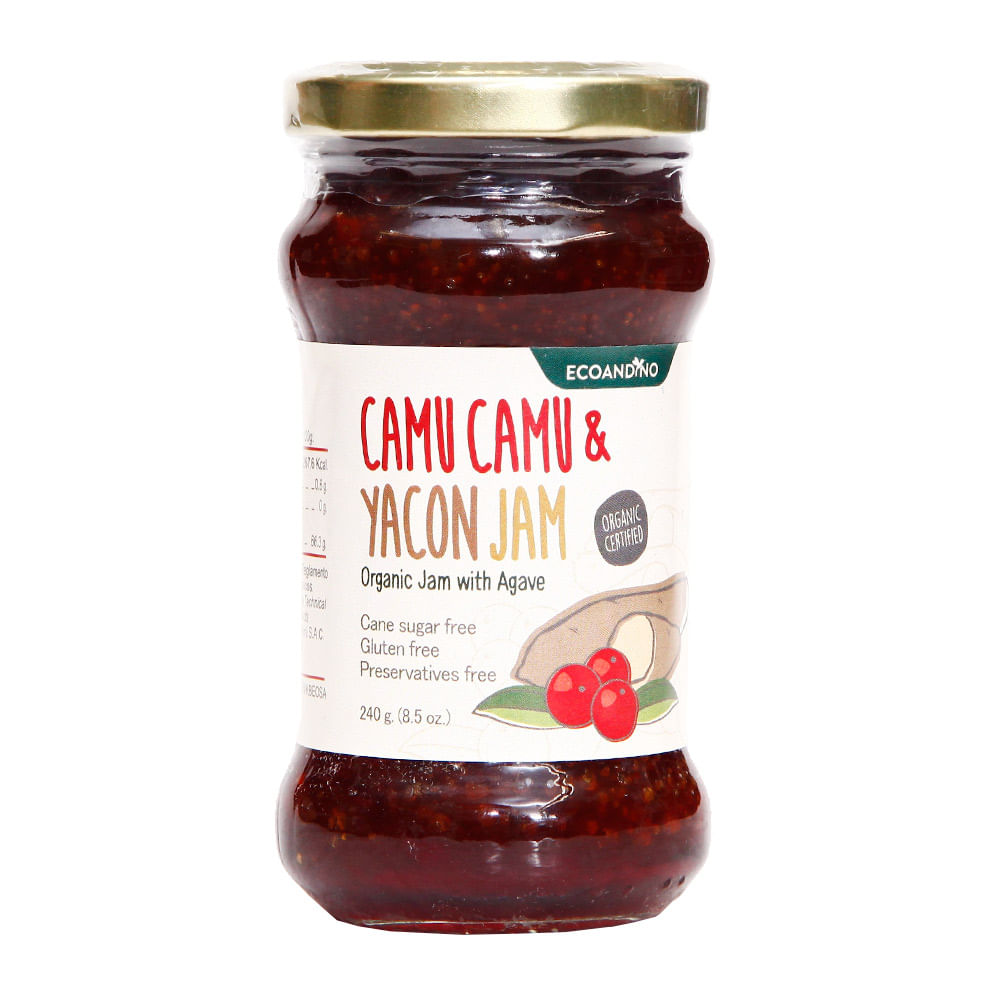 Mermelada de Camu Camu y Yacón Orgánica Ecoandino 240g