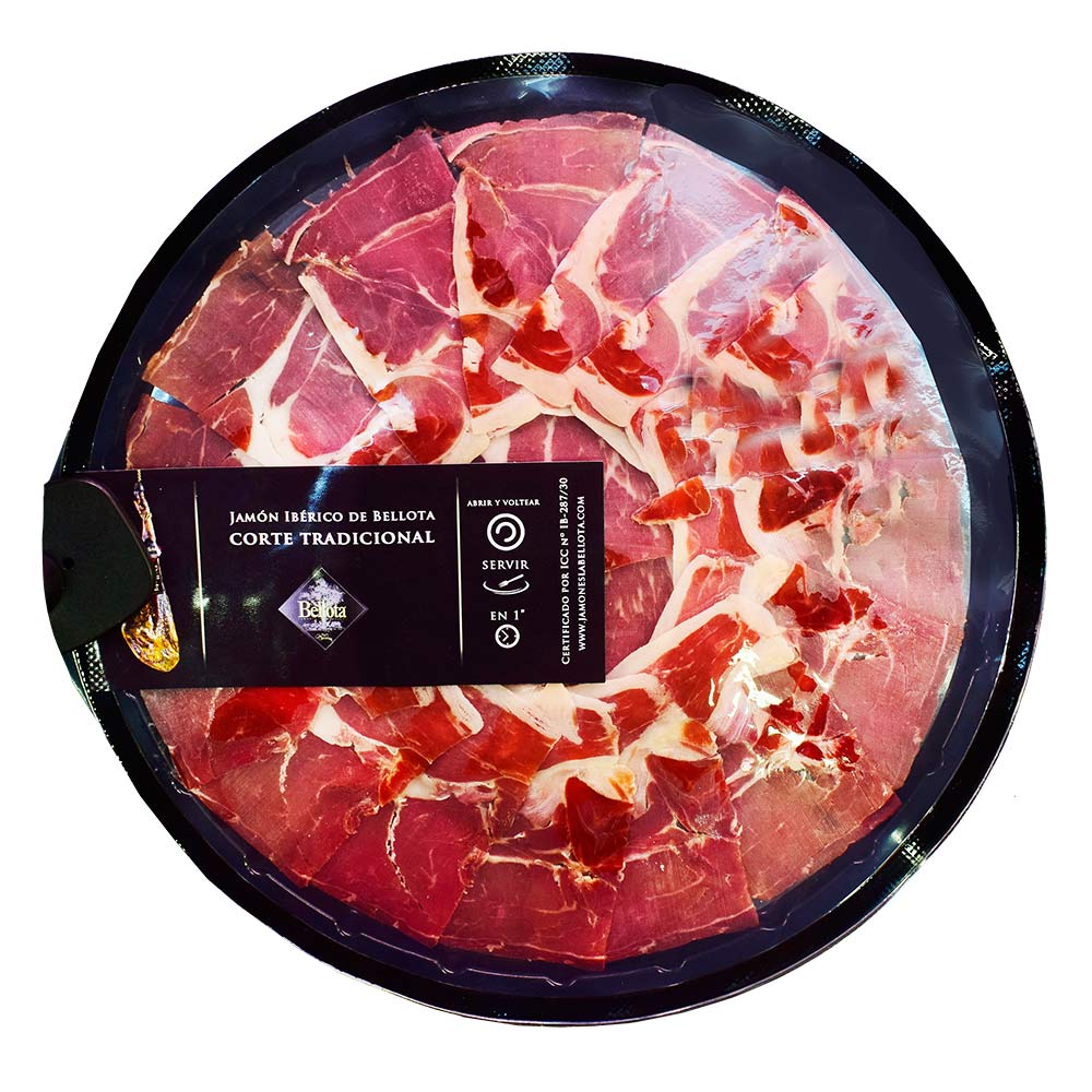 Jamón Ibérico de Bellota La Bellota Corte Tradicional Plato 90 g