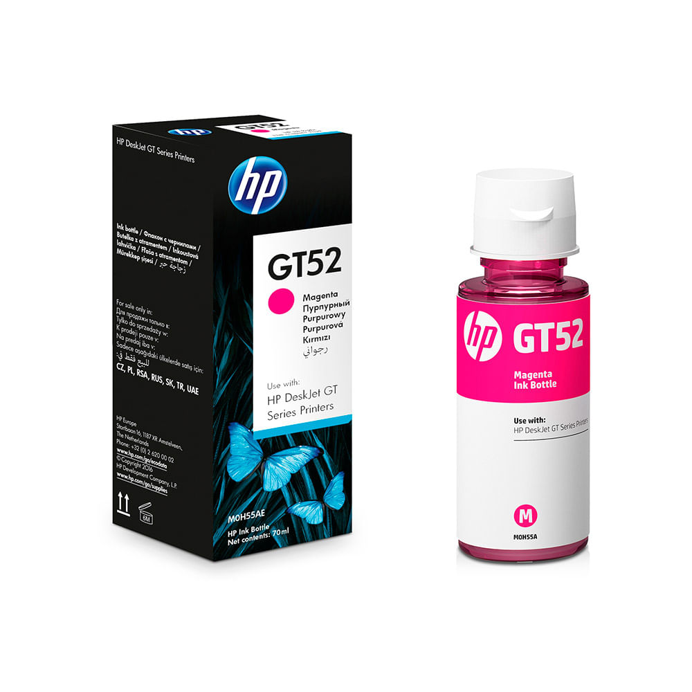 Hp Botella de Tinta GT52 Magenta 70 ml