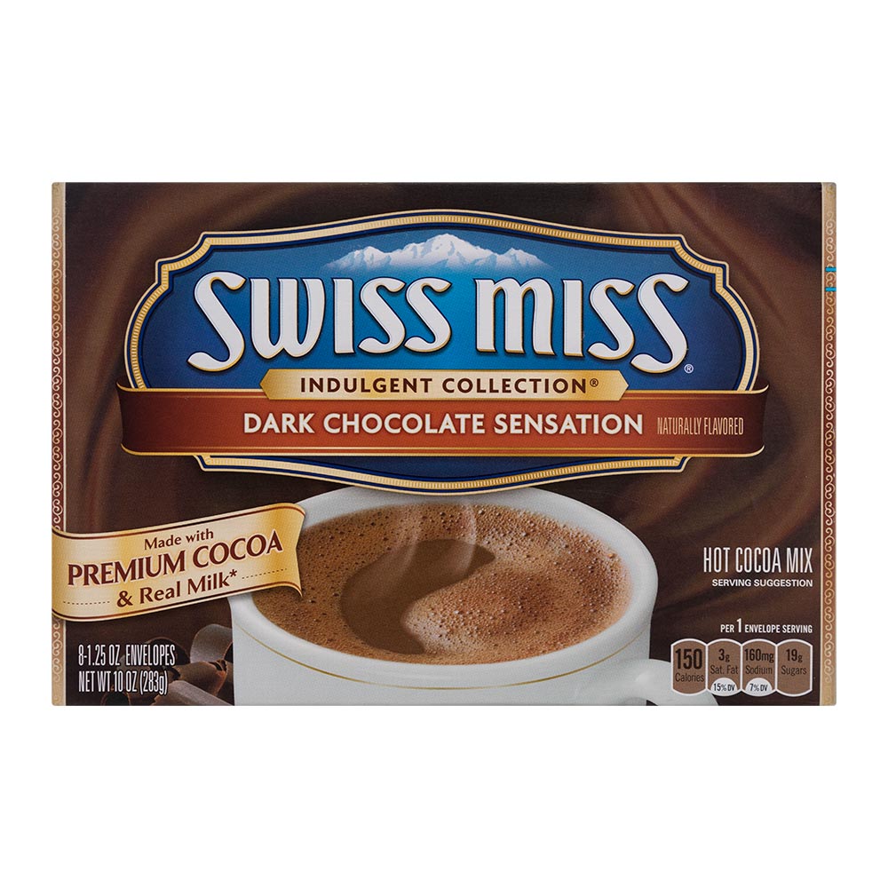 Dark Chocolate Sensation Swiss Miss Caja 8 Sobres