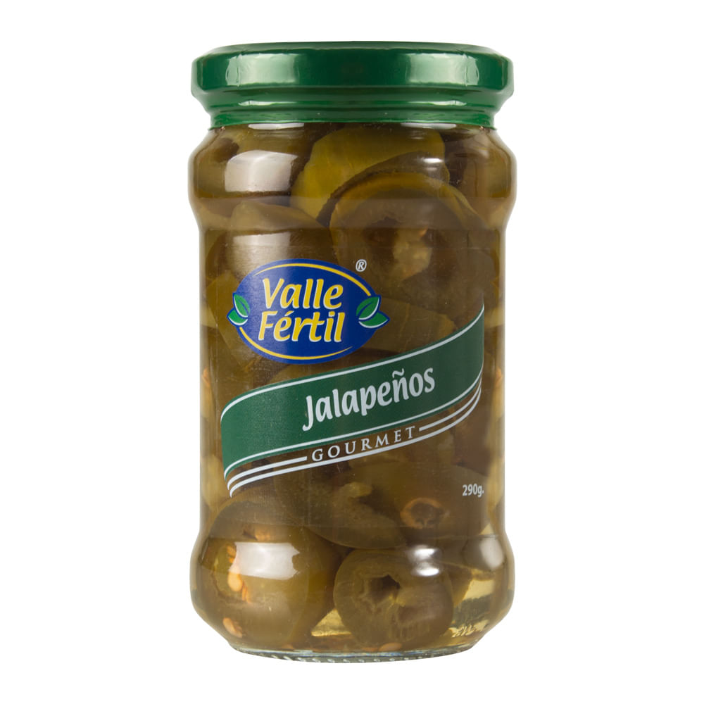 Jalapeños Gourmet Valle Fértil Frasco 225 g