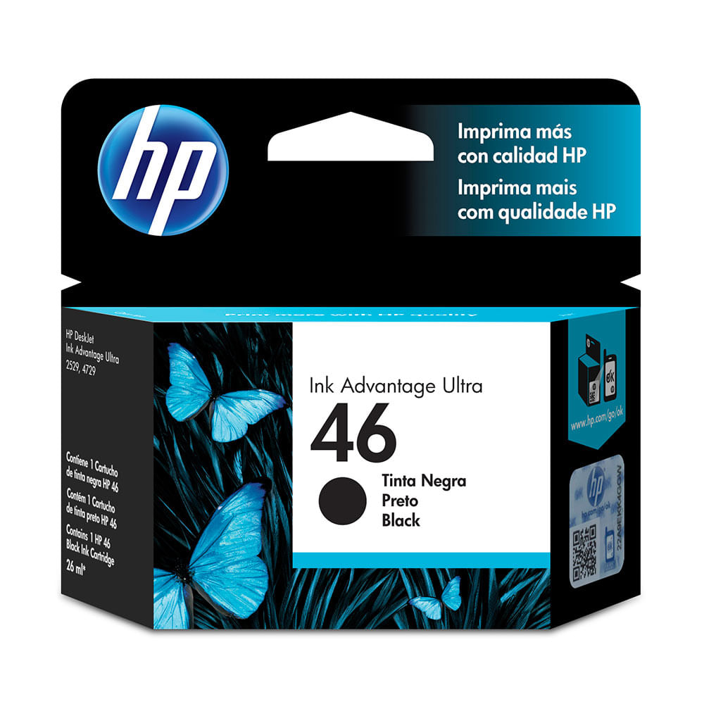 Hp Cartucho de Tinta HP46 Negro