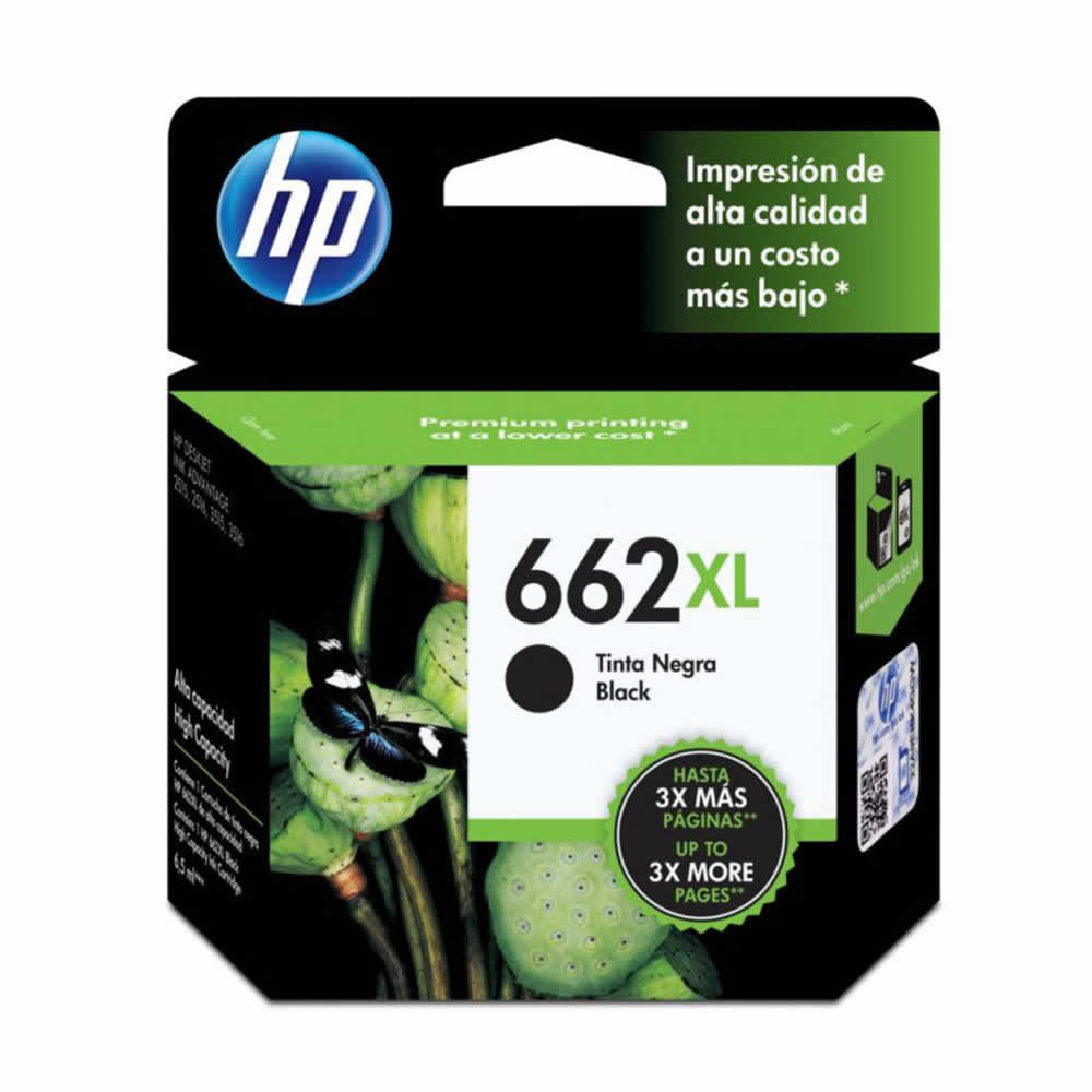 Hp Cartucho de Tinta 662XL Negro