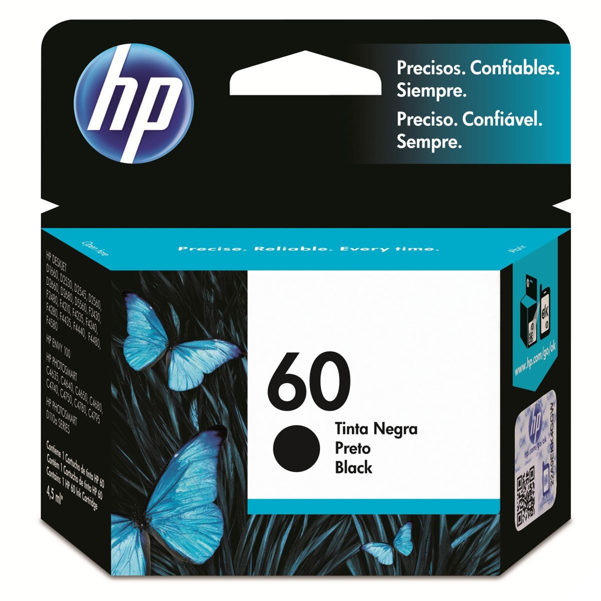 Hp Cartucho de Tinta 60 Negro