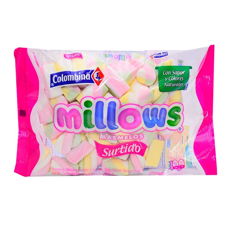 Marshmallows Millows Surtidos Bolsa 145 g - Metro