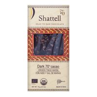 Chocolate Orgánico 70% Cacao Nibs de Cacao y Sal de Maras Shattell Tableta 70 g