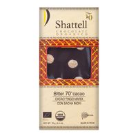Chocolate Orgánico 70% Cacao Sacha Inchi Shattell Tableta 70 g