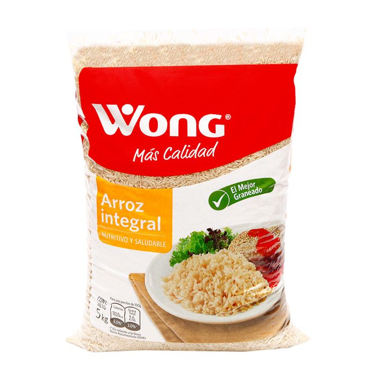 Abarrotes Arroz Arroz Integral Wong Wong