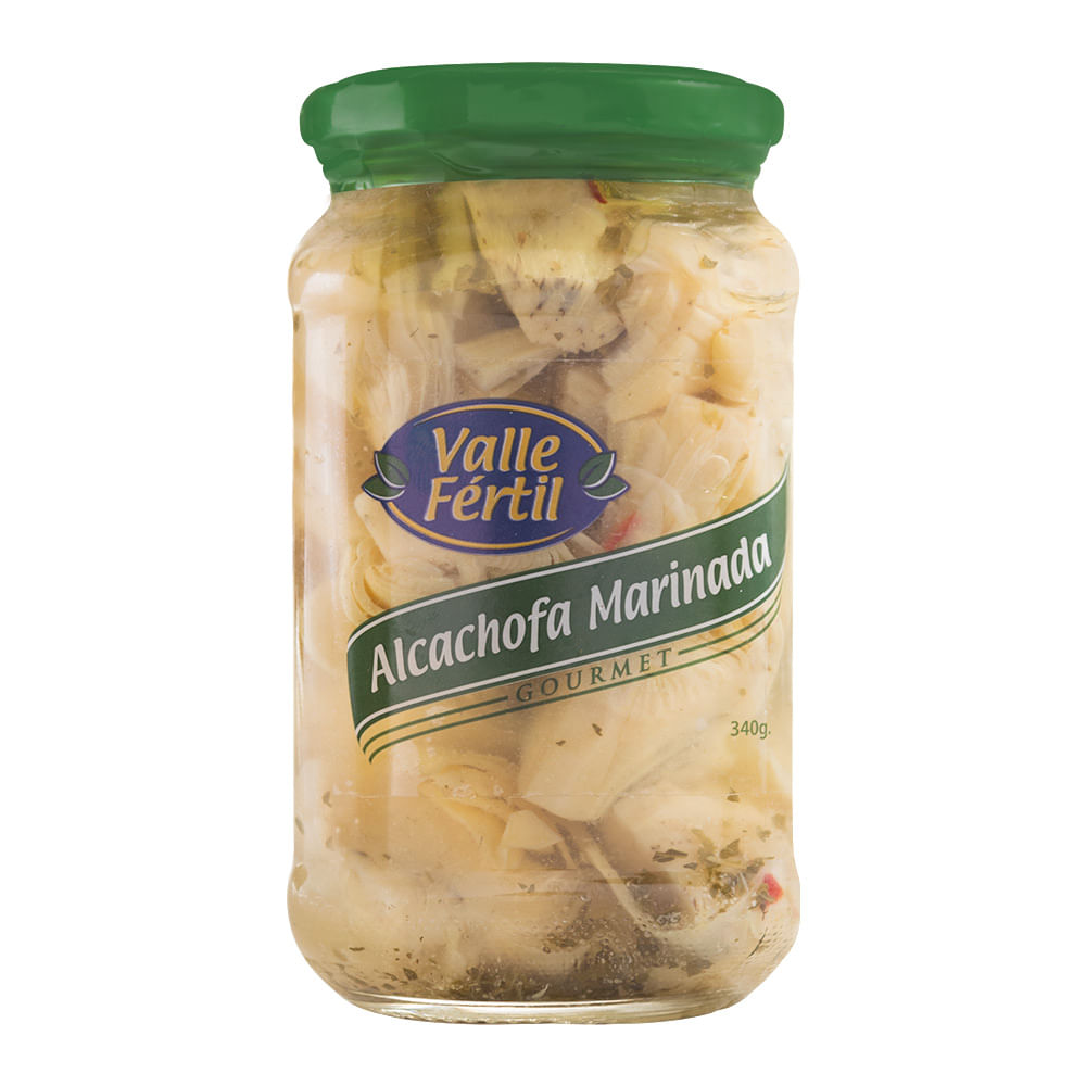 Alcachofas Marinadas Valle Fértil Frasco 340 g