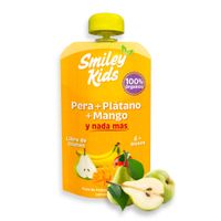 Compota Smiley Kids Pera + Plátano + Mango 90g