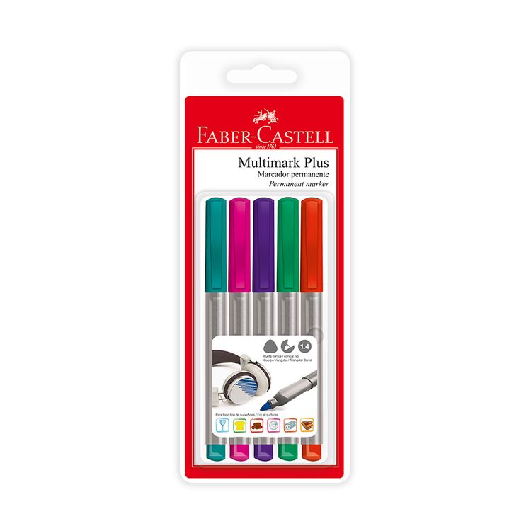 Faber-Castell-Blister-X-5-Multimark-Plus---Estandar-1-1-24290