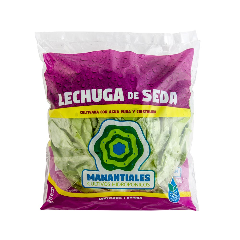 Lechuga de Seda Hidropónica Manantiales x unid