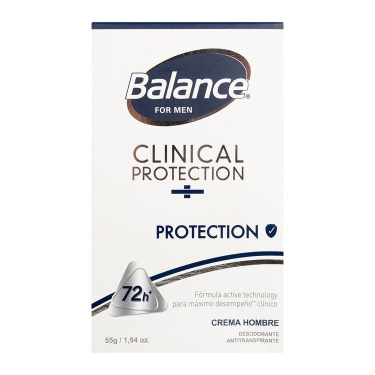 Desodorante Crema Balance Men Clinical Protection 55 g - Wong