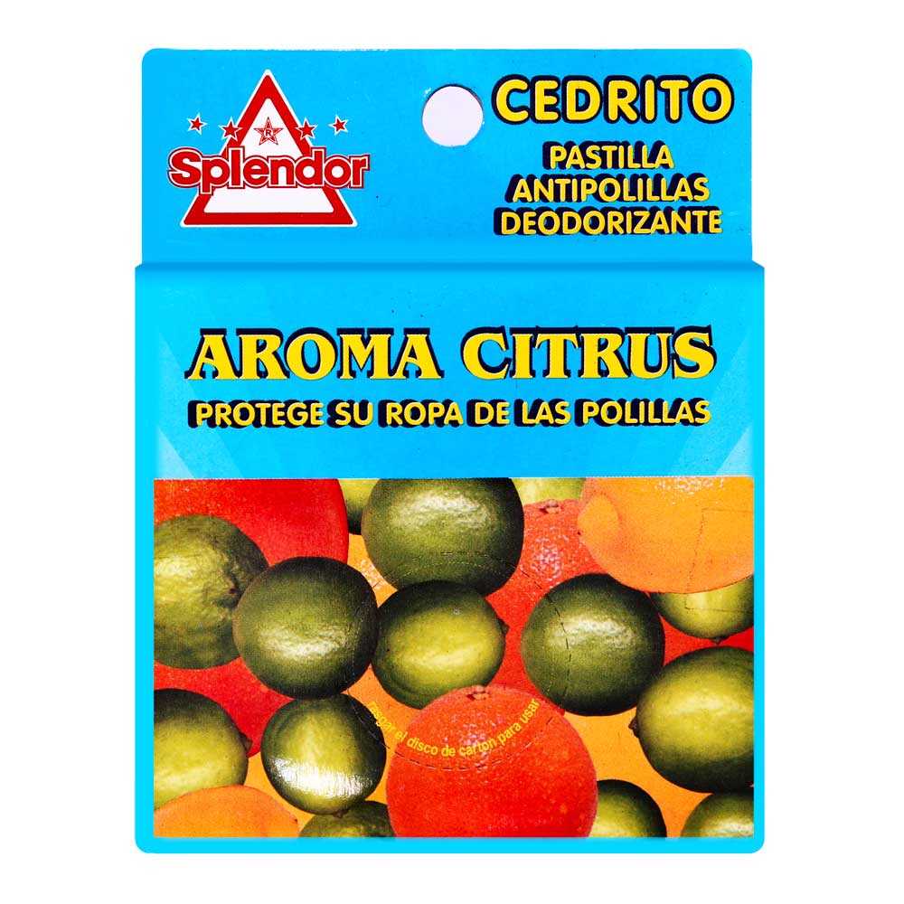 Pastillas Matapolilla Splendor Cedrito Citrus