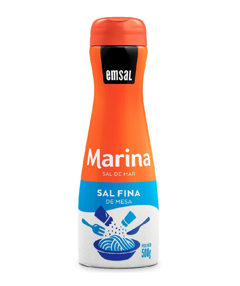 Sal Fina De Mesa Marina Emsal Frasco 500 g
