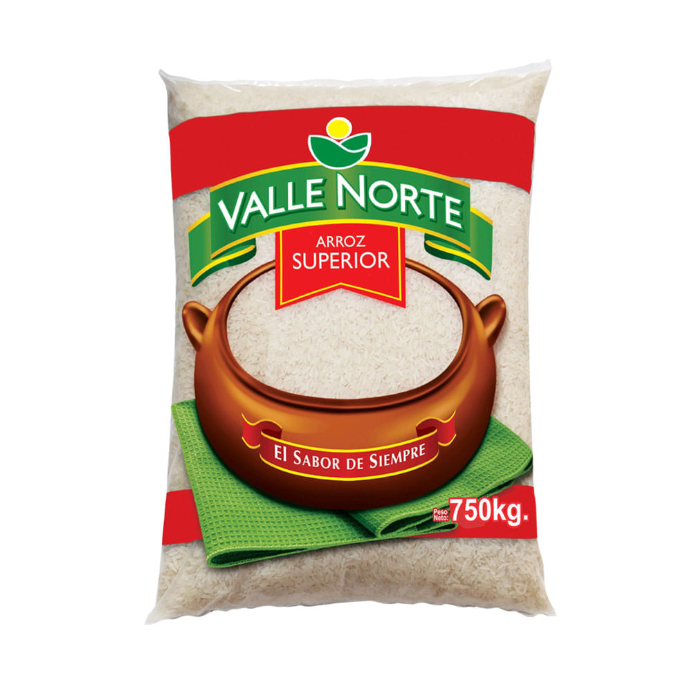 Arroz Superior Valle Norte Primera Cosecha Bolsa 750 g