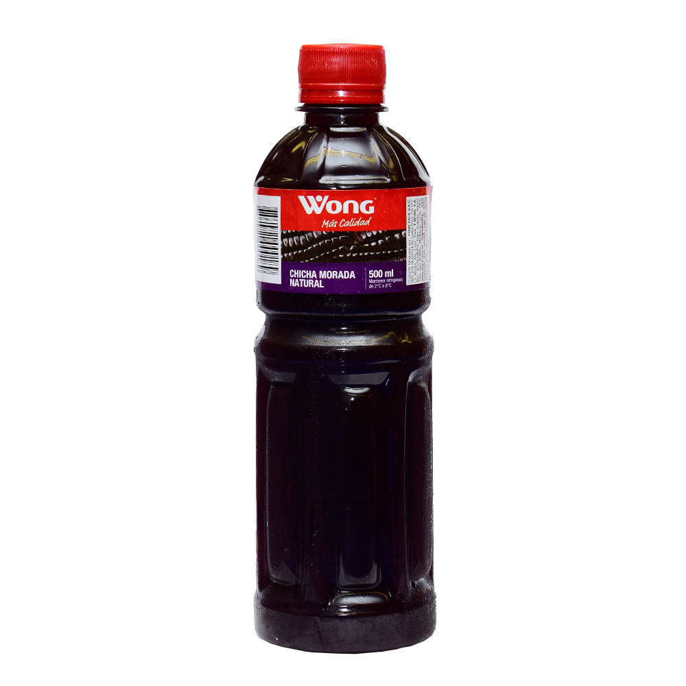 Chicha Morada Pasteurizada Wong Botella 500ml