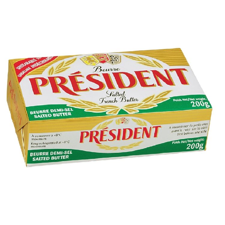 50 Gr De Mantequilla Mantequilla con Sal Président Barra 200 gr - Metro