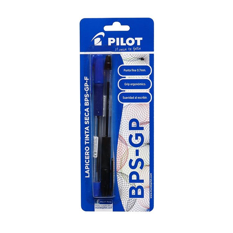 Pilot-Boligrafo-Bps-Gp-En-Bolsa-X2--Azu-Negr--1-34095 Pilot-Boligrafo-Bps-Gp-En-Bolsa-X2--Azu-Negr--1-34095