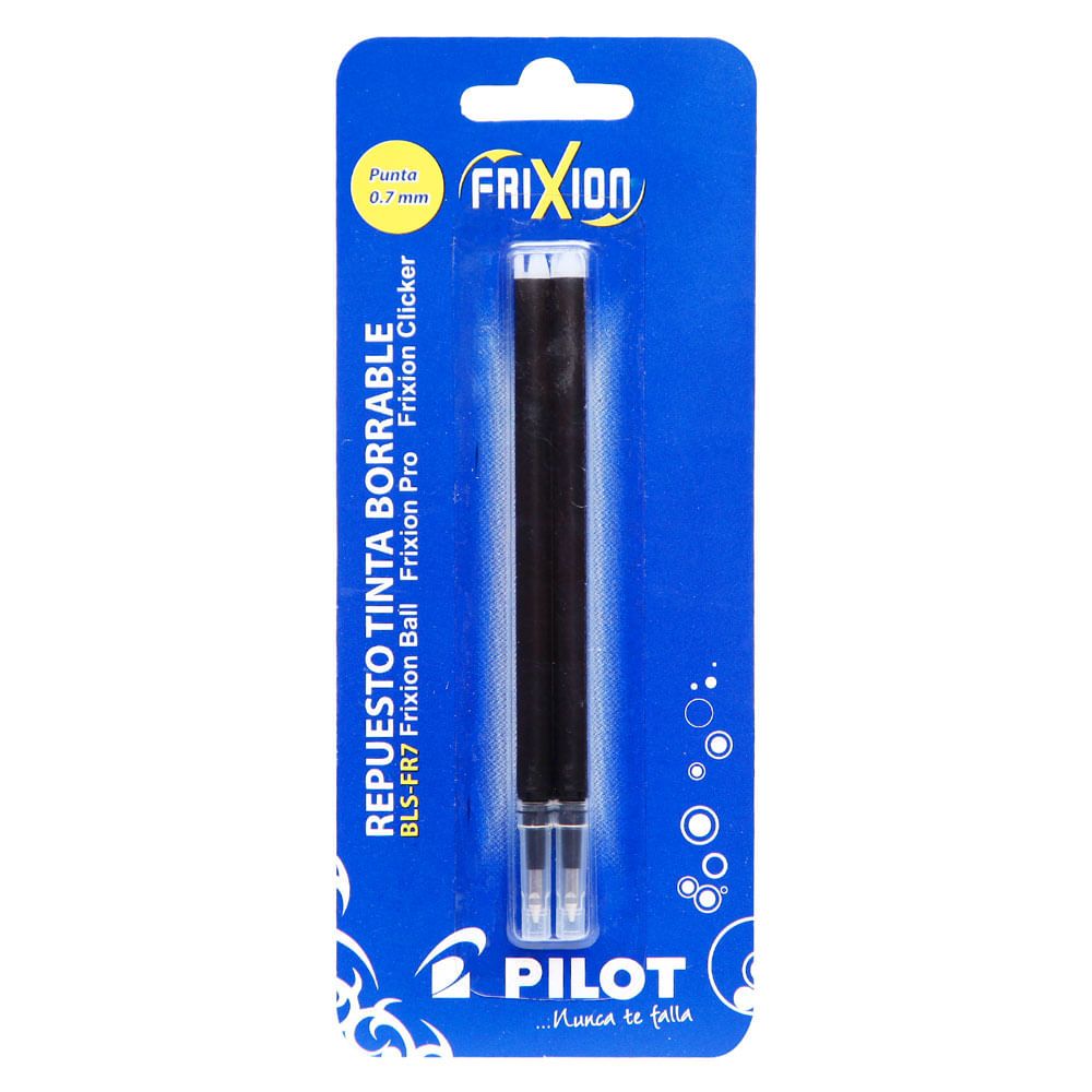 Recarga Tinta Borrable Frixion Pilot Negro