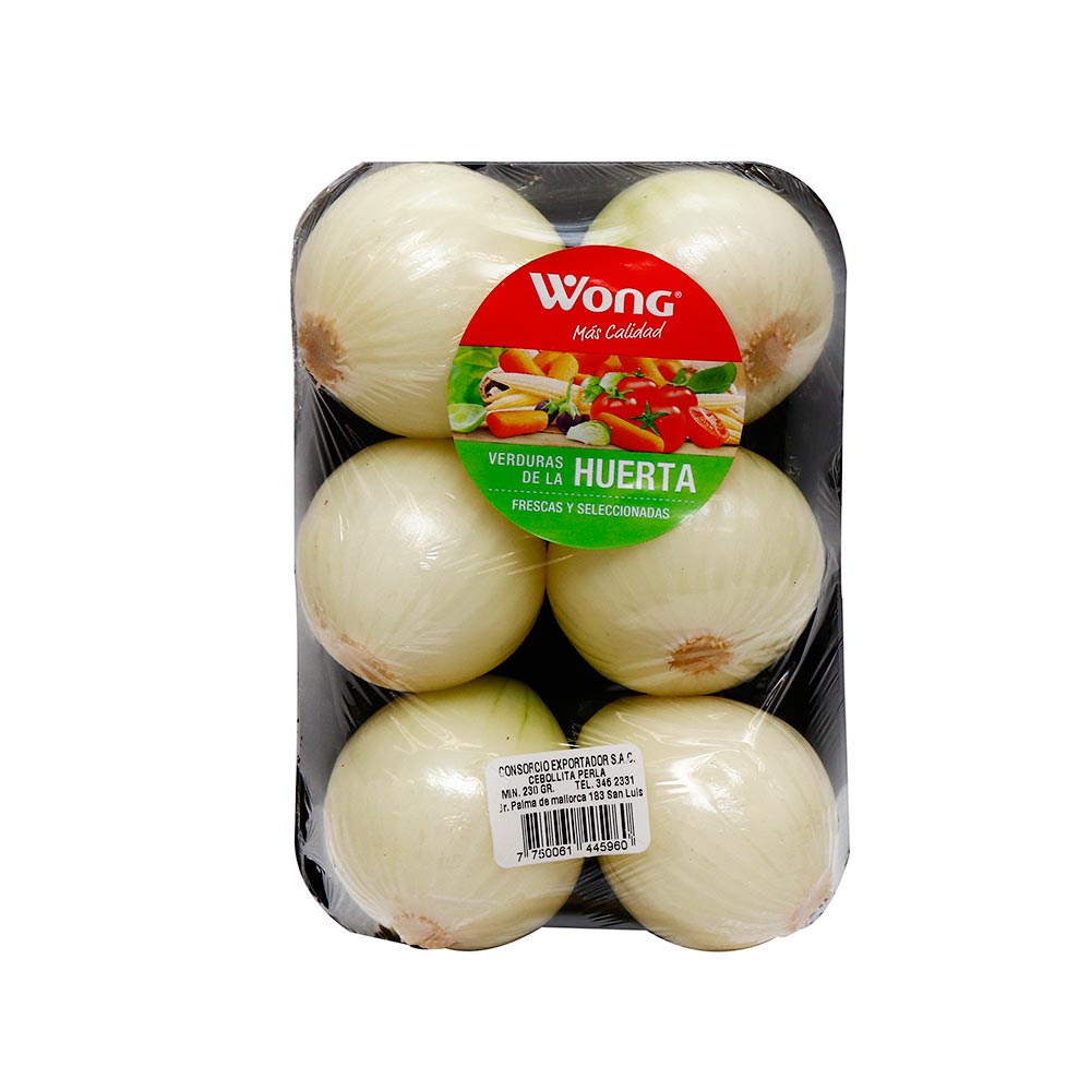 Cebollita Perla La Huerta Wong Bandeja 230g aprox