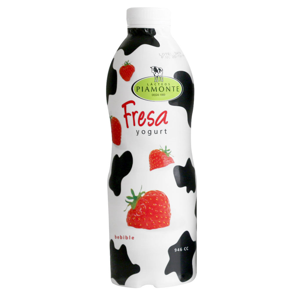 Yogurt Bebible Piamonte Fresa Botella 946 ml
