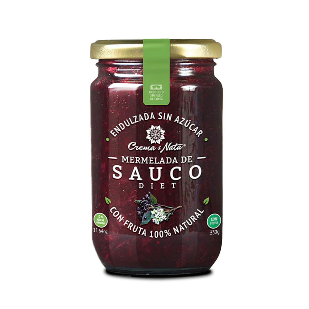 Mermelada de Sauco Diet Crema & Nata frasco 330 g