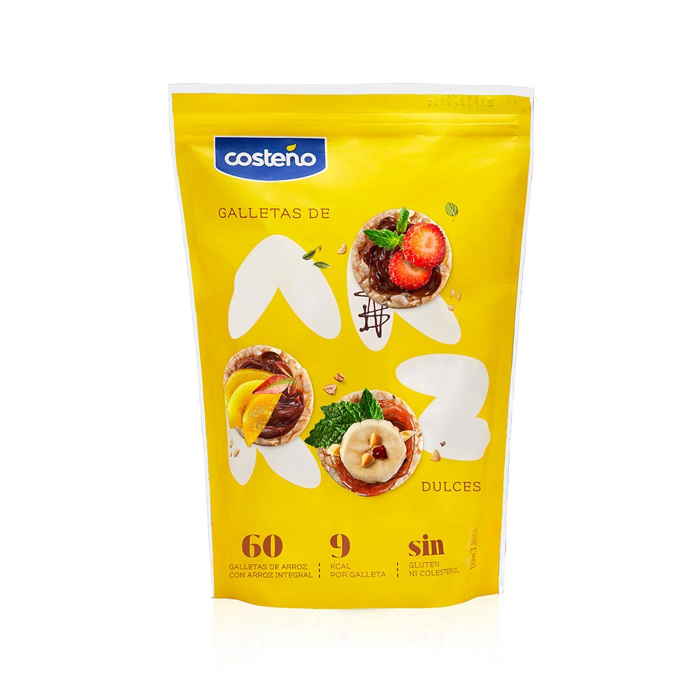 Galletas de Arroz Dulce Sin Gluten Costeño Doypack 150 g