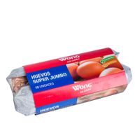 Huevos Pardos Super Jumbo Wong Bandeja 10 Unid