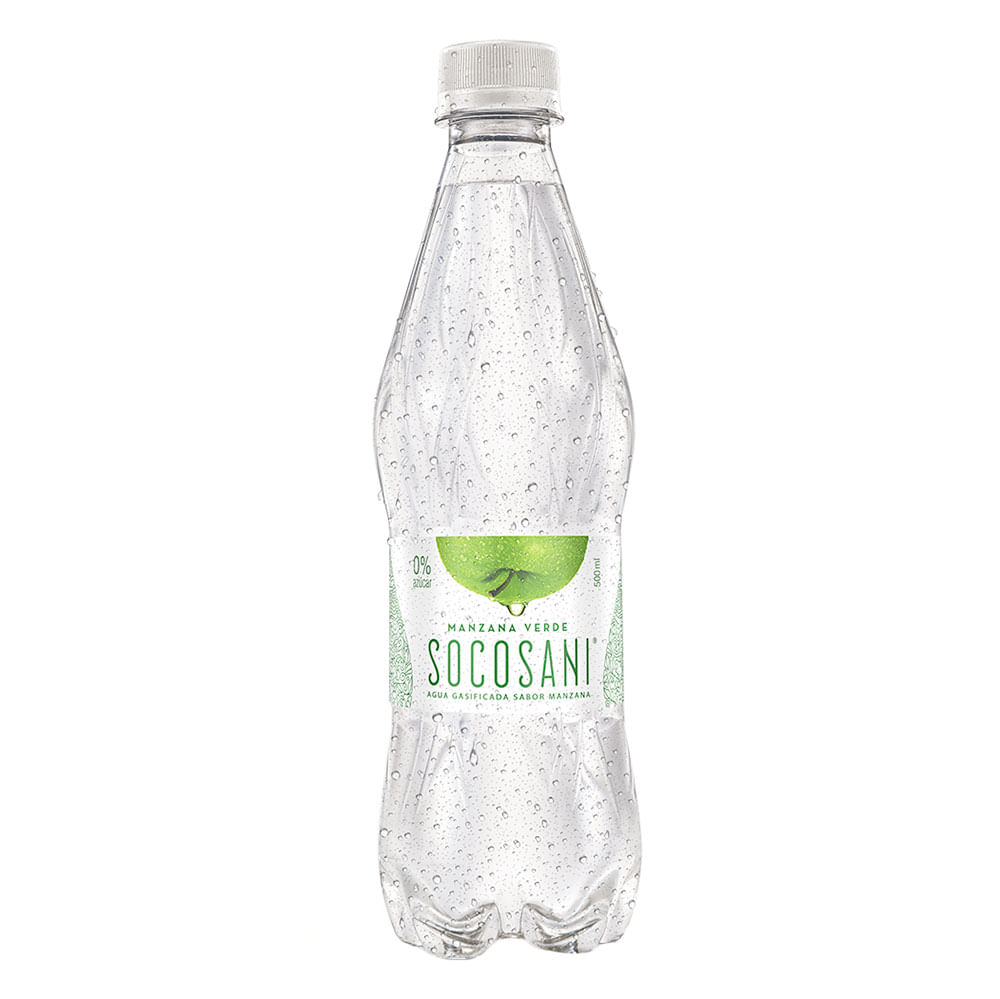 Agua Socosani Saborizada Manzana Botella 500 ml