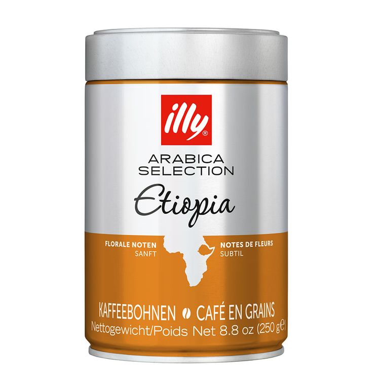  Caf   en Granos Illy  Ar bica Etiop a Lata 250 gr Wong