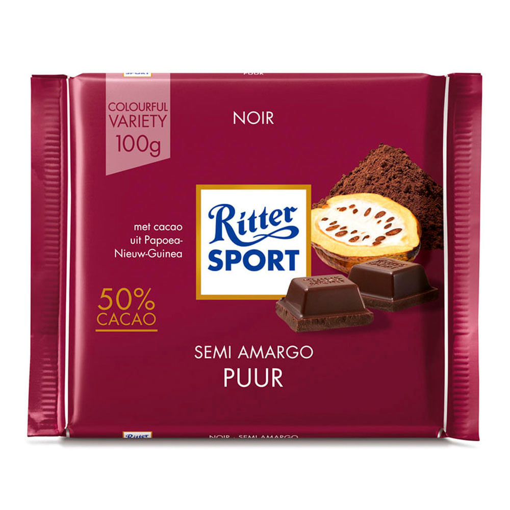 Chocolate Semi Amargo Ritter Sport Tableta 100 gr