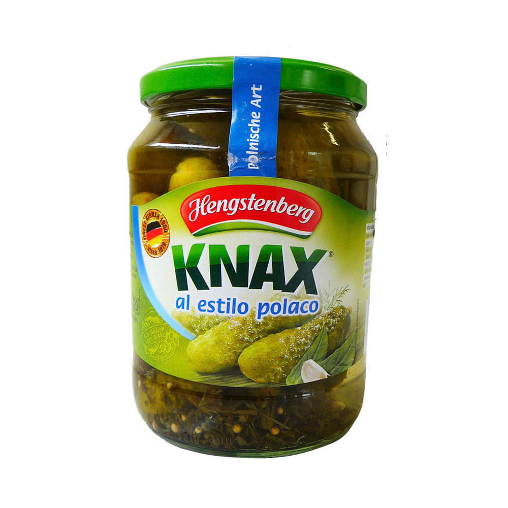 Pepinillos a la Polaca Hengstenberg Frasco 670 g