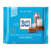 Chocolate de Leche Ritter Sport Leche de los Alpes Tableta 100 gr