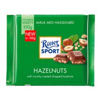 Chocolate con Leche Ritter Sport Avellanas 100g