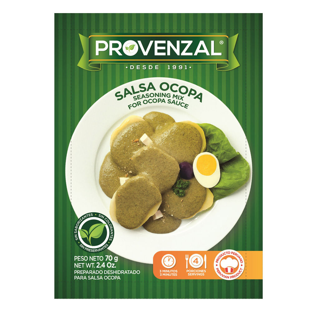 Salsa Ocopa Provenzal Sobre 70 g