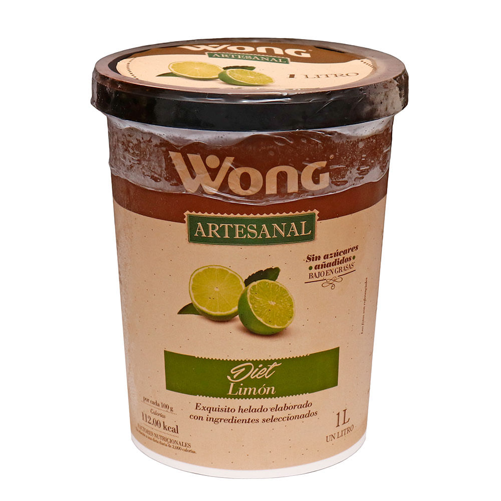 Helado Wong Diet Limón 500g