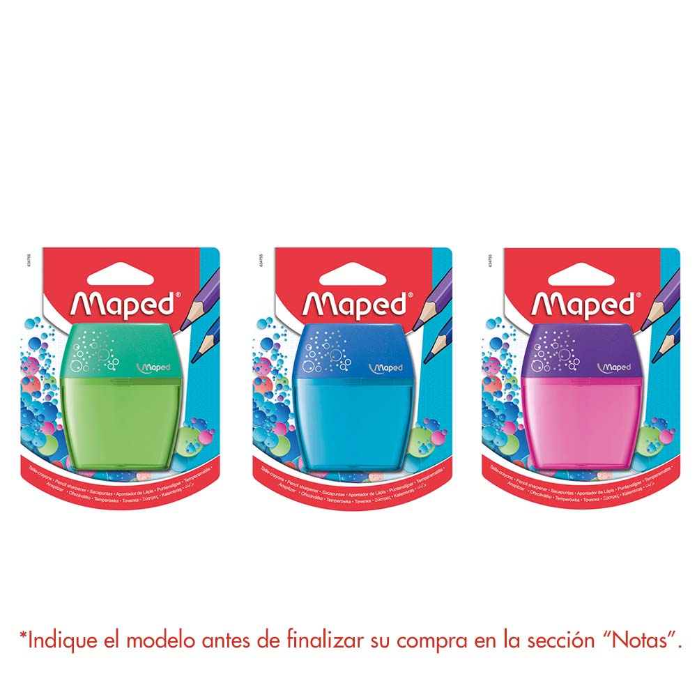 Tajador con Depósito Eliptic 2 Orificios Maped Surtido