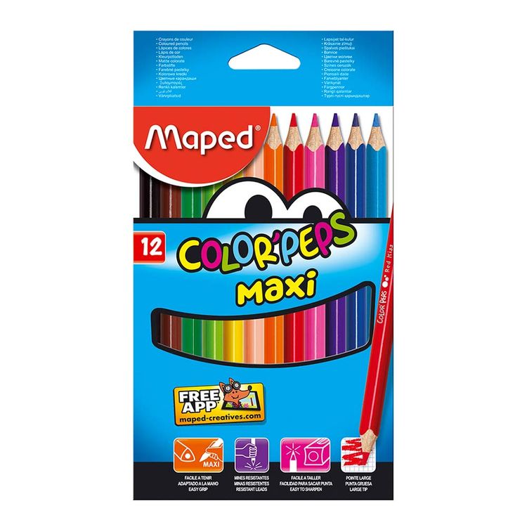 colores jumbo triangulares 12 piezas