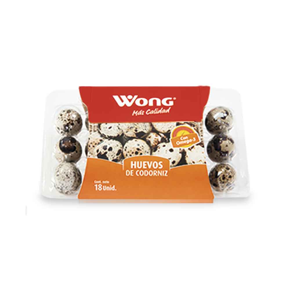 Huevos de Codorniz  Wong Bandeja 18 Unid