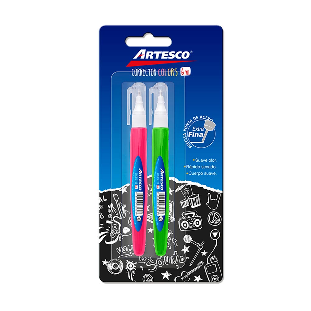 Corrector Artesco Pack 2 unid de 6 ml