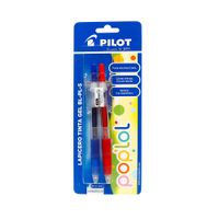 Lapicero Tinta Gel Pop Lol Pilot Azul y Rojo